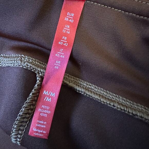 SPANX Faux Suede Legging Caramel Brown HR Ankle Shapewear Pants - Picture 10 of 12